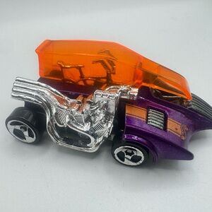 Hot Wheels Pop Cycle Purple Orange 1:64 1999 Bent Wheel Spoke